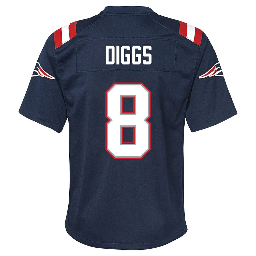 Stefon Diggs New England Patriots Youth Team Game Jersey - Navy - Nike