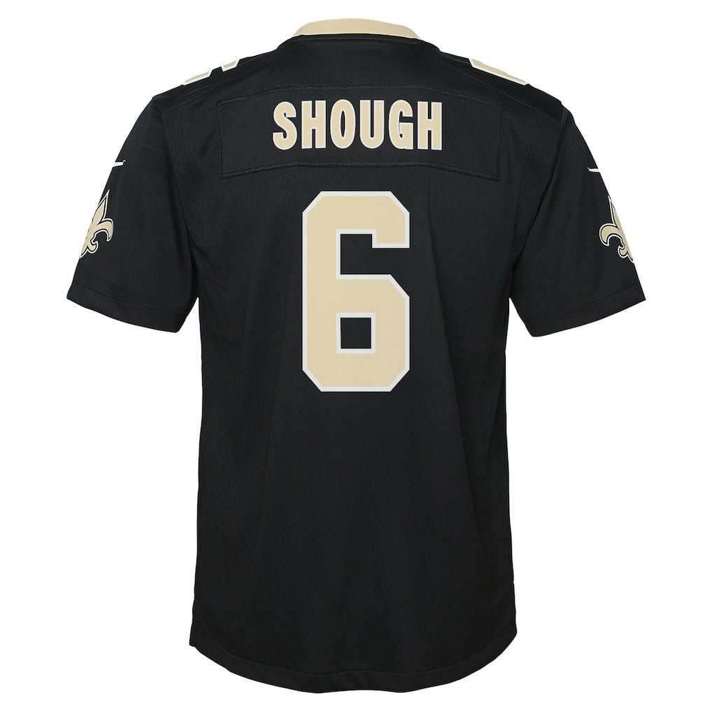 Tyler Shough New Orleans Saints Youth Team Game Jersey - Black - Nike