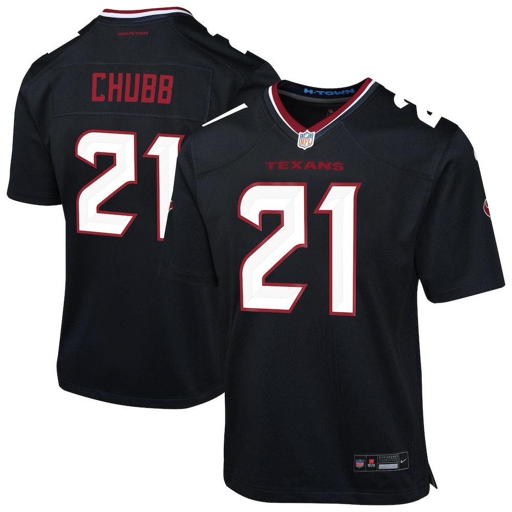 Nick Chubb Houston Texans Youth Team Game Jersey - Navy - Nike