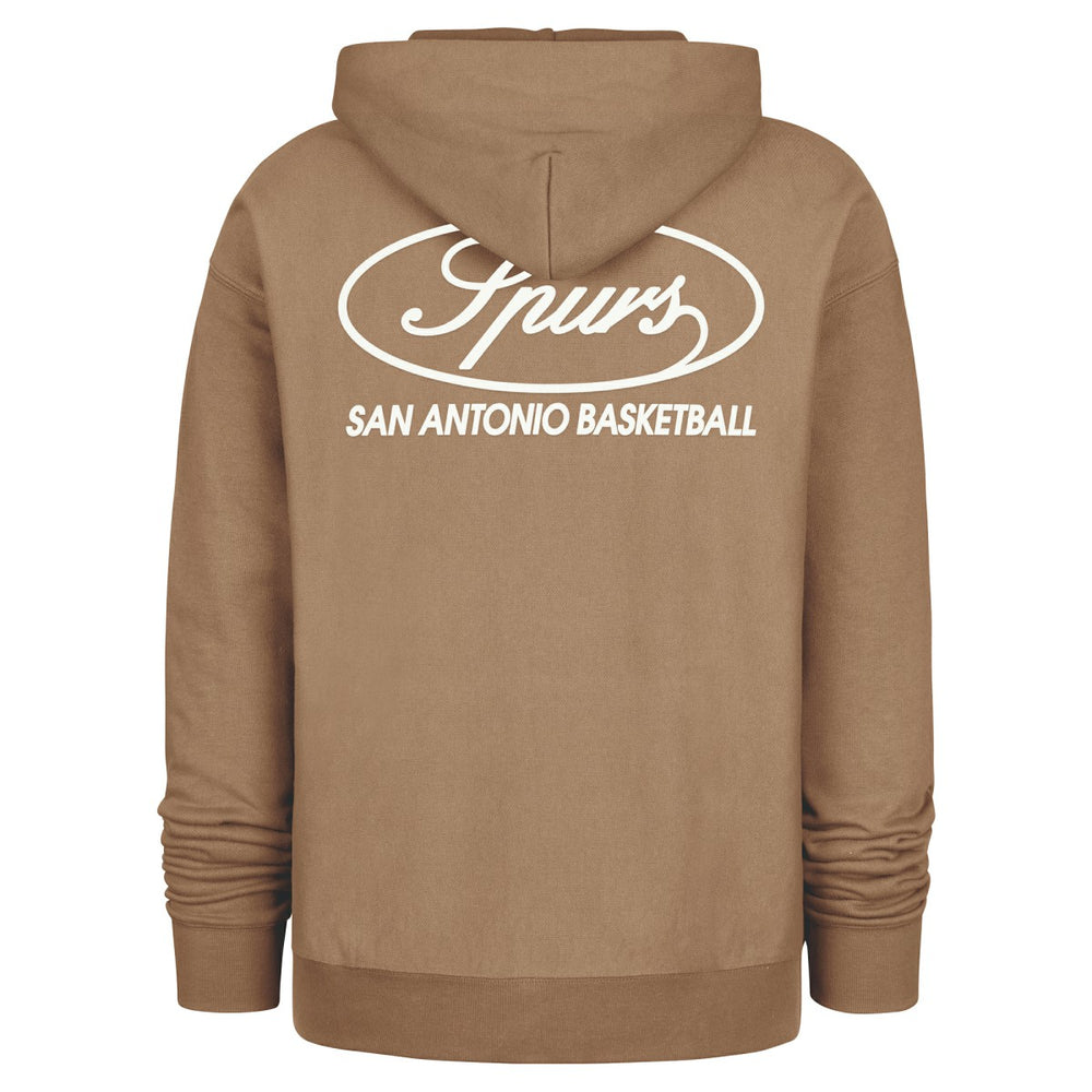 47 brand San Antonio Spurs '47 Triple Double Foundation Premium Hoodie Sweatshirt Khaki
