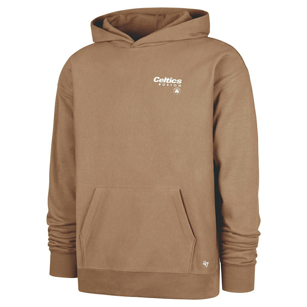 47 brand Boston Celtics '47 Triple Double Foundation Premium Hoodie Sweatshirt Khaki