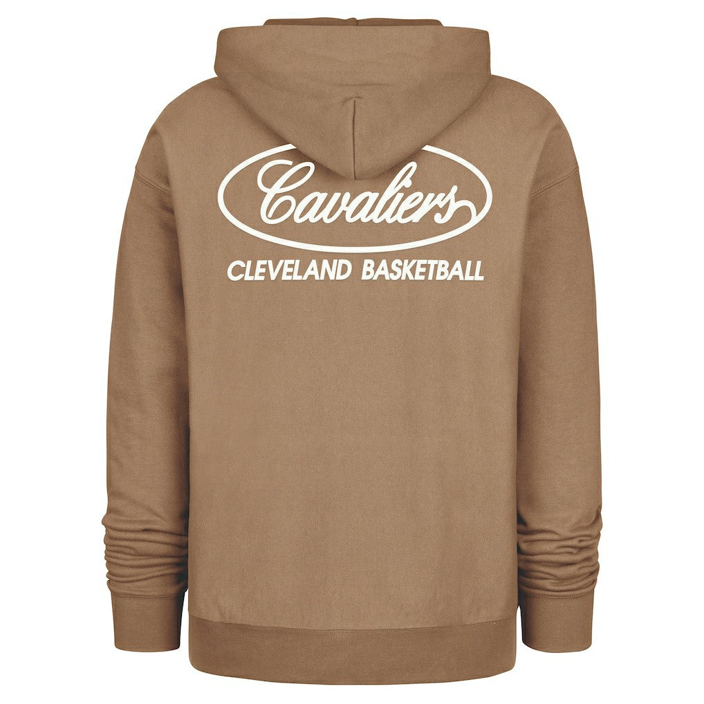 47 brand Cleveland Cavaliers '47 Triple Double Foundation Premium Hoodie Sweatshirt Khaki