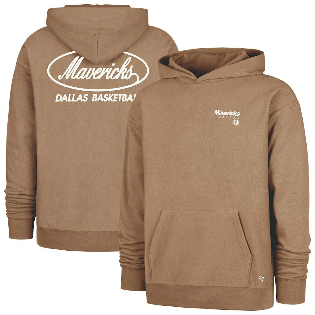 47 brand Dallas Mavericks '47 Triple Double Foundation Premium Hoodie Sweatshirt Khaki