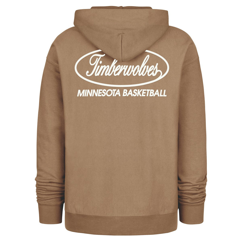 47 brand Minnesota Timberwolves '47 Triple Double Foundation Premium Hoodie Sweatshirt Khaki