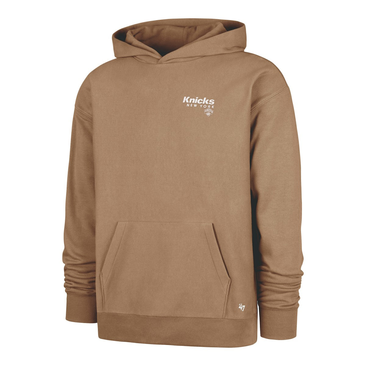 47 brand New York Knicks '47 Triple Double Foundation Premium Hoodie Sweatshirt Khaki