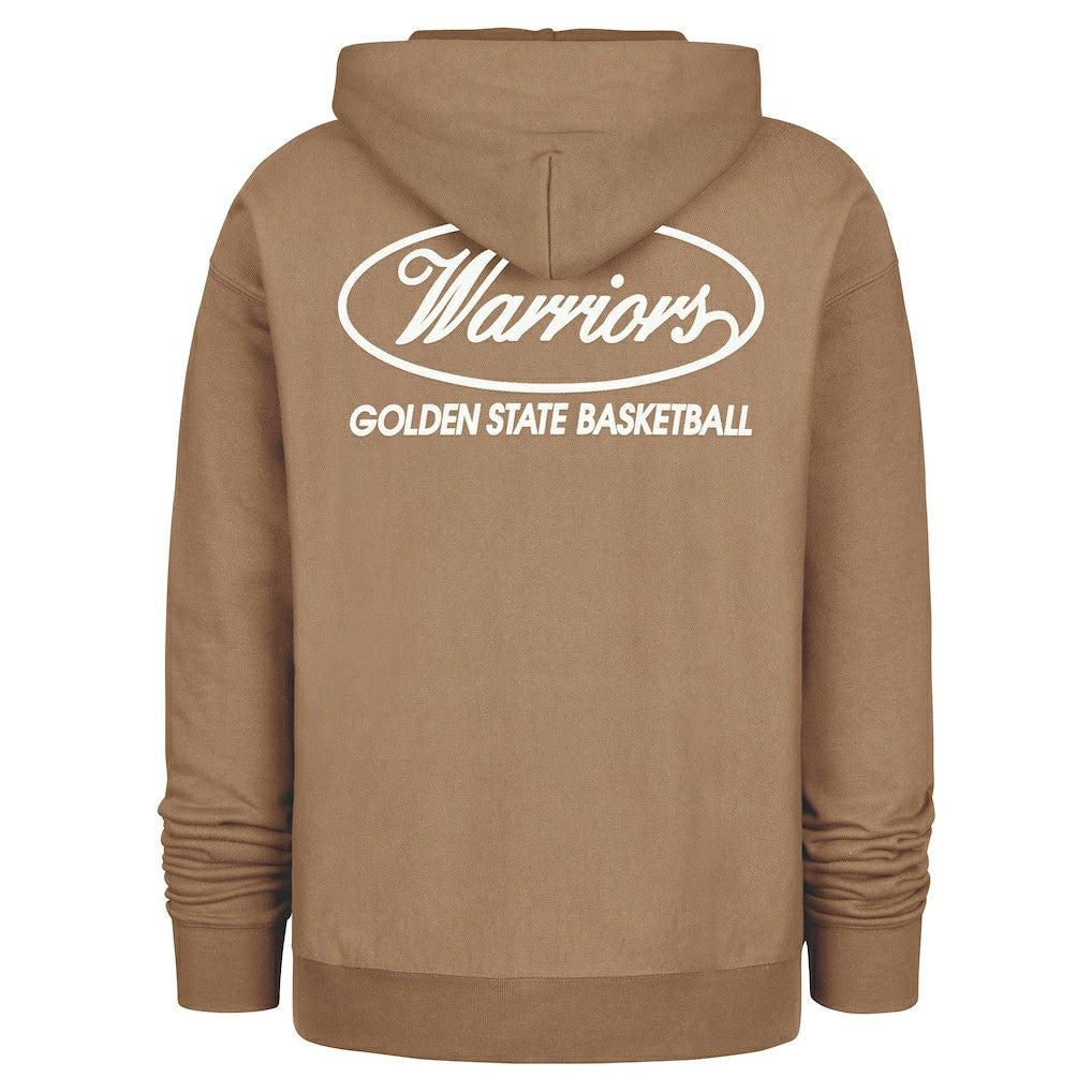47 brand Golden State Warriors '47 Triple Double Foundation Premium Hoodie Sweatshirt Khaki