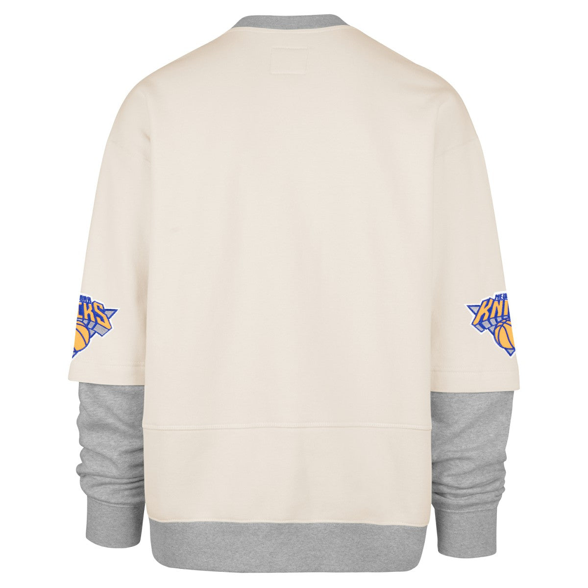 47 brand New York Knicks '47 Crossover Collection Trifecta Double Layered Fleece Sweatshirt Cream