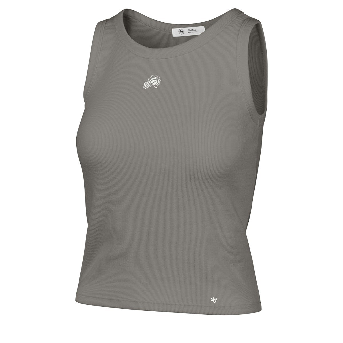 47 brand Phoenix Suns '47 Women's Cropped Skyhook Baby Rib Tank Gray