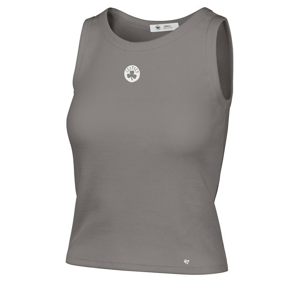 47 brand Boston Celtics '47 Women's Cropped Skyhook Baby Rib Tank Gray