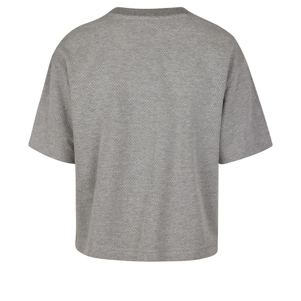 47 brand Cleveland Cavaliers '47 Women's Pivot Drop Needle Cropped T-Shirt Gray