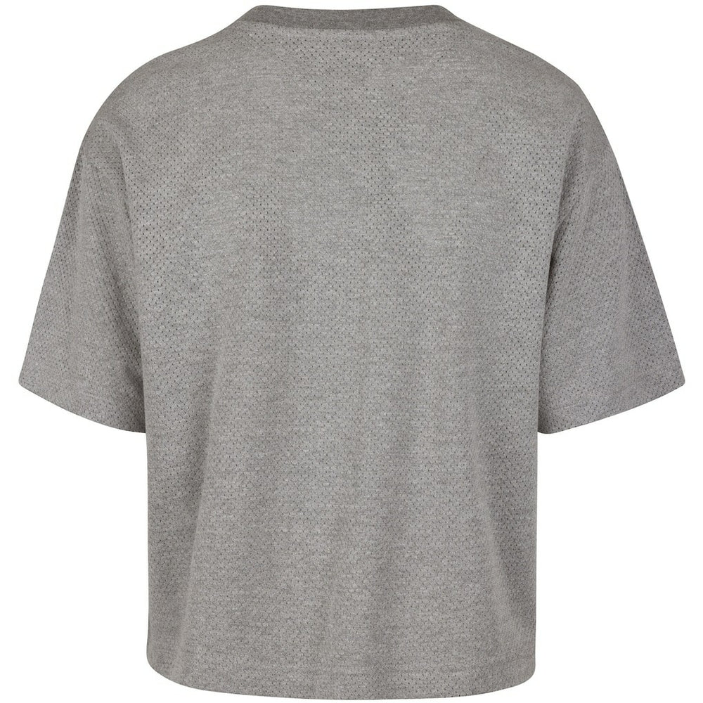 47 brand Boston Celtics '47 Women's Pivot Drop Needle Cropped T-Shirt Gray