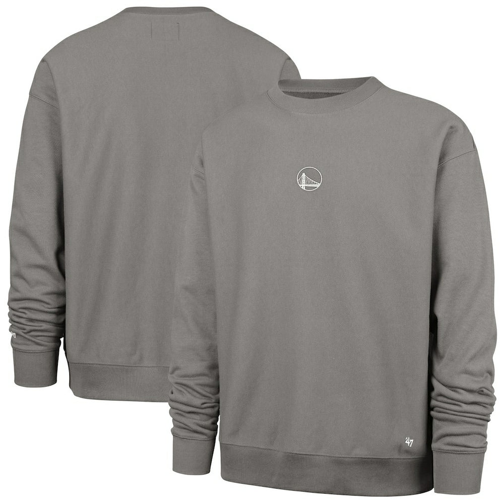 47 brand Golden State Warriors '47 Offside Foundation Crew Neck Sweatshirt Gray