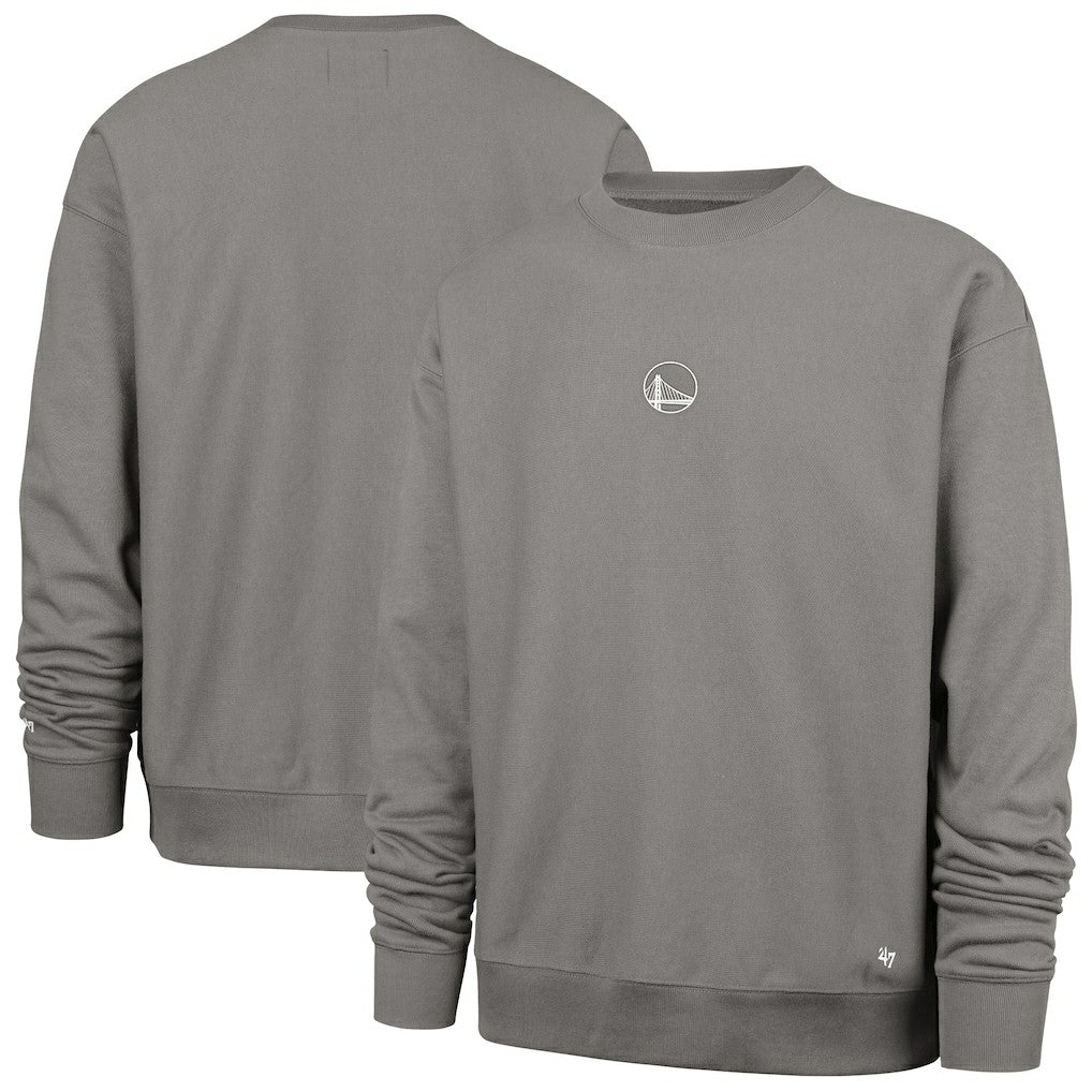 47 brand Golden State Warriors '47 Offside Foundation Crew Neck Sweatshirt Gray