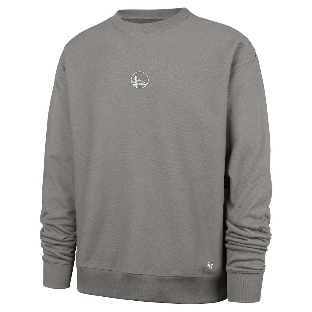 47 brand Golden State Warriors '47 Offside Foundation Crew Neck Sweatshirt Gray