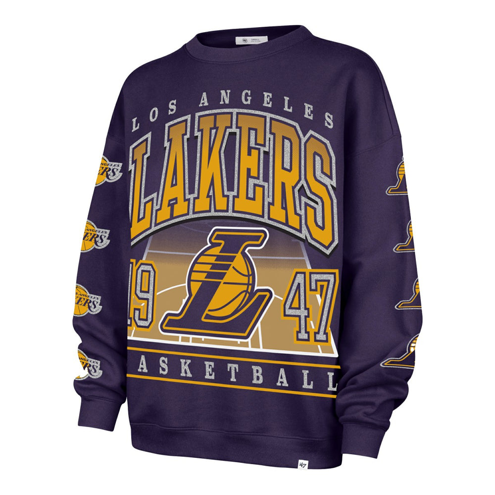 47 brand Los Angeles Lakers '47 Women's Go Big Oversized Sweatshirt Purple