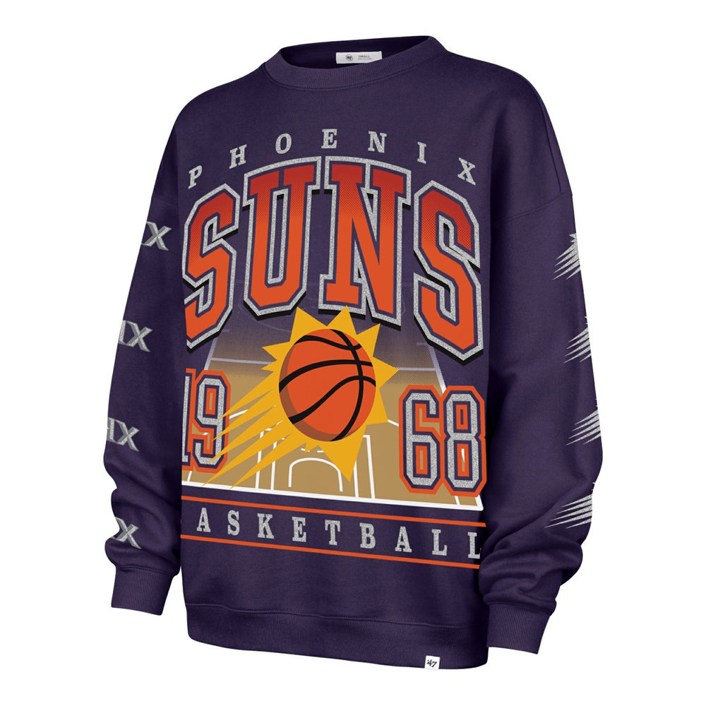 47 brand Phoenix Suns '47 Women's Go Big Oversized Sweatshirt Purple