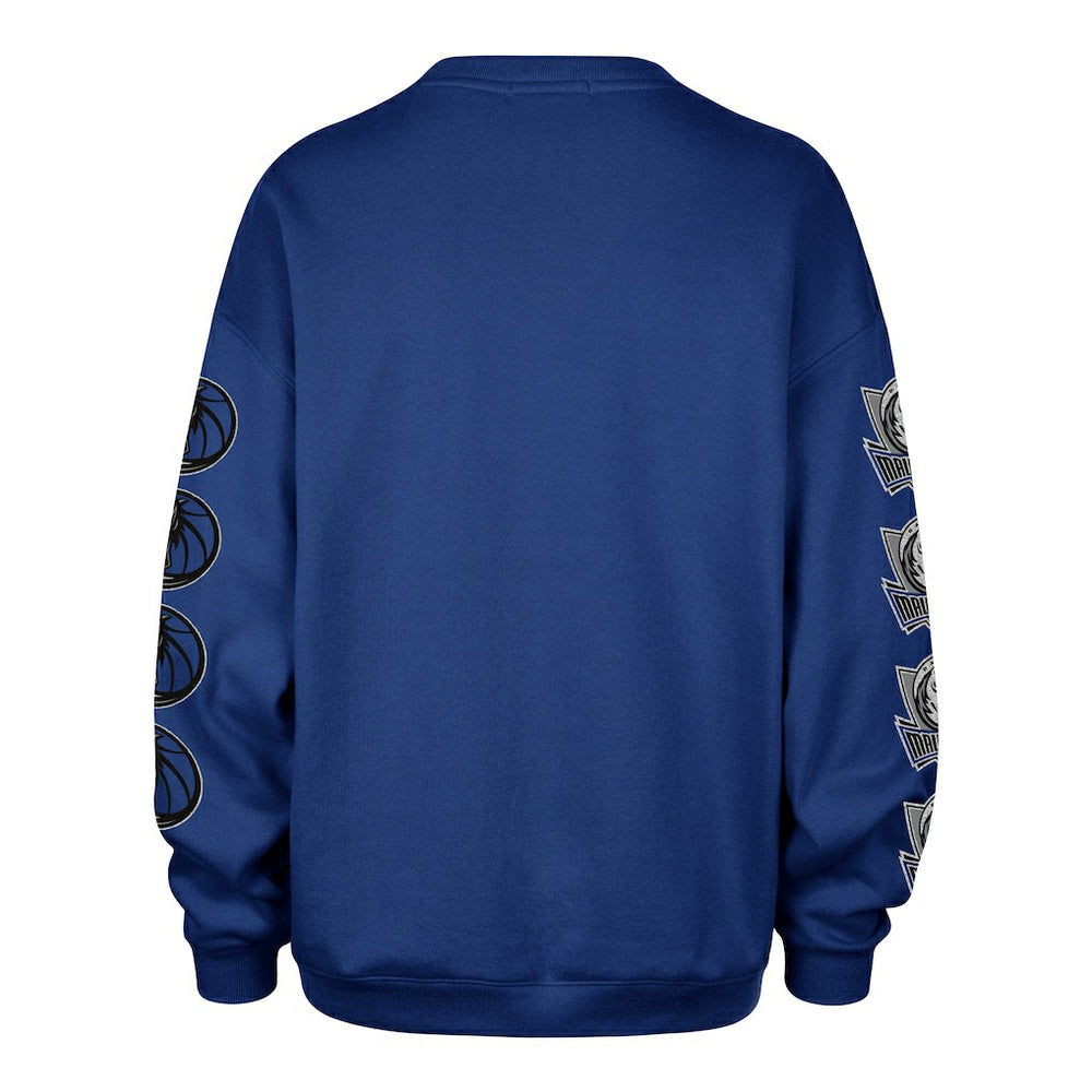 47 brand Dallas Mavericks '47 Women's Go Big Oversized Sweatshirt Blue