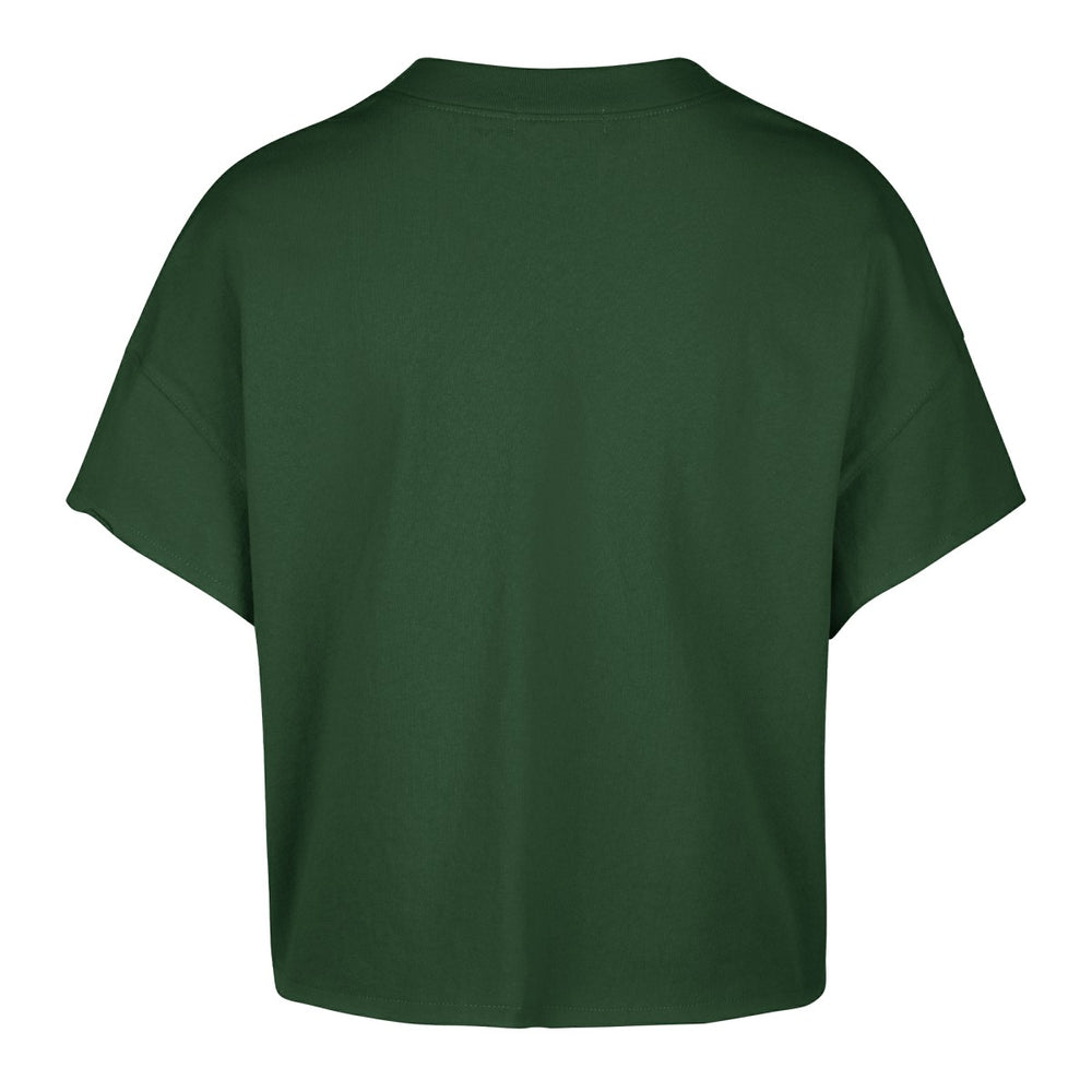 47 brand Milwaukee Bucks '47 Women's Elation Oversized Notch Neck T-Shirt Hunter Green
