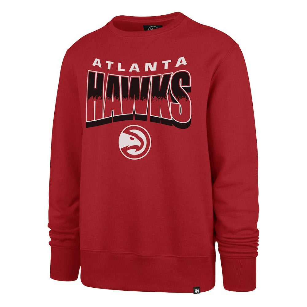 47 brand Atlanta Hawks '47 Unisex Brush By Headline Crewneck Sweatshirt Red