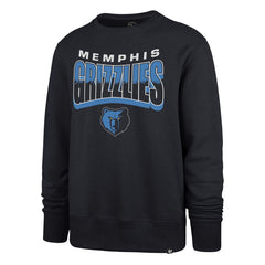 47 brand Memphis Grizzlies '47 Unisex Brush By Headline Crewneck Sweatshirt Navy