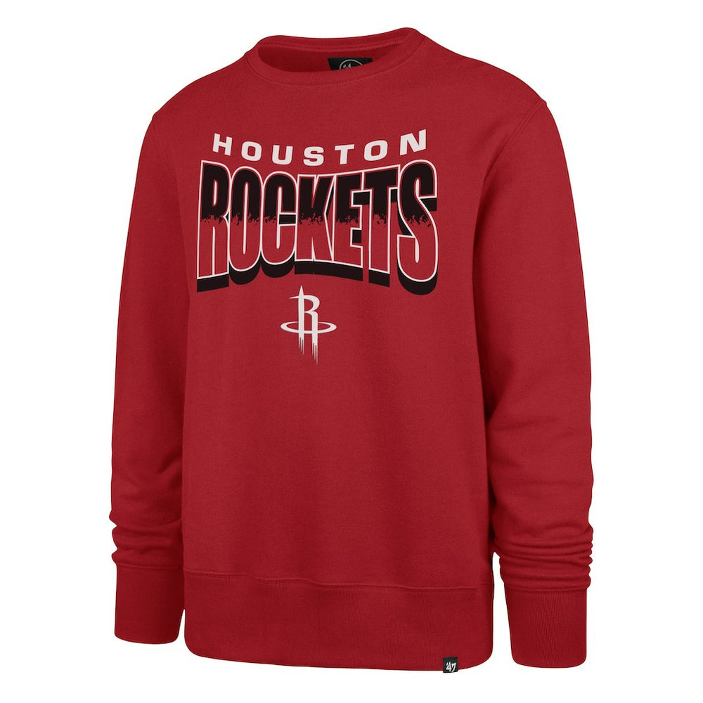 47 brand Houston Rockets '47 Unisex Brush By Headline Crewneck Sweatshirt Red