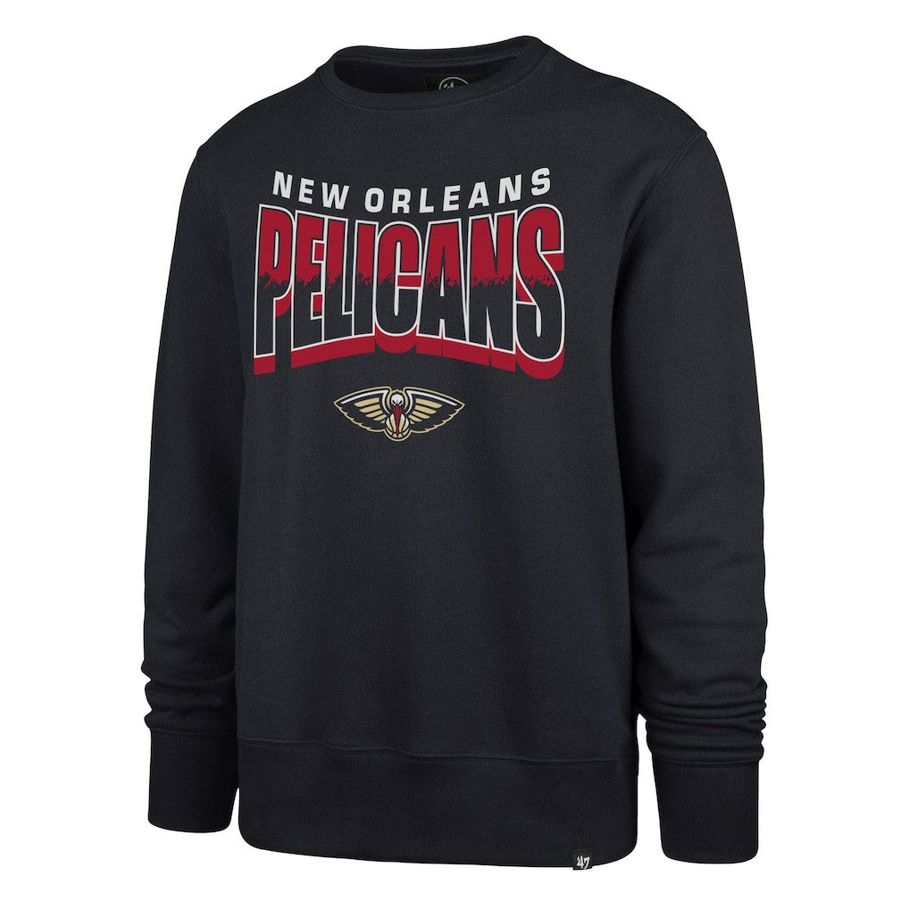 47 brand New Orleans Pelicans '47 Unisex Brush By Headline Crewneck Sweatshirt Navy