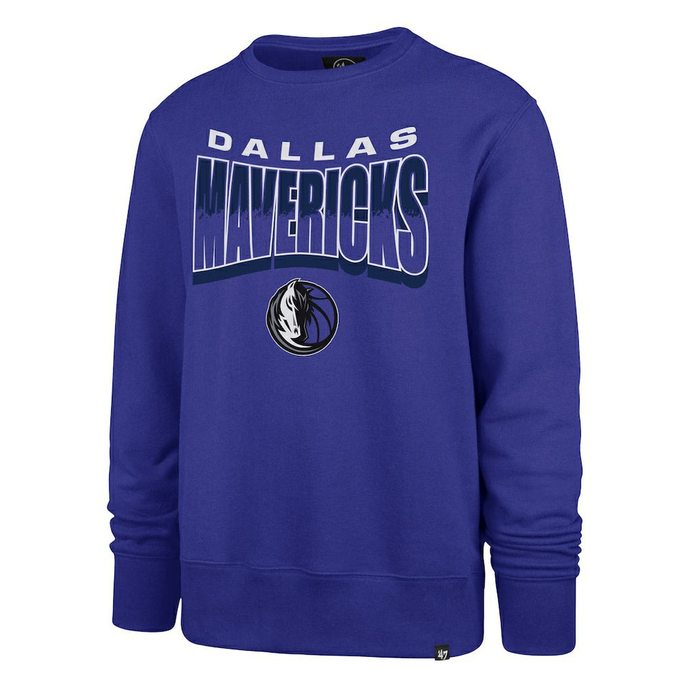 47 brand Dallas Mavericks '47 Unisex Brush By Headline Crewneck Sweatshirt Blue