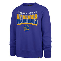 47 brand Golden State Warriors '47 Unisex Brush By Headline Crewneck Sweatshirt Royal