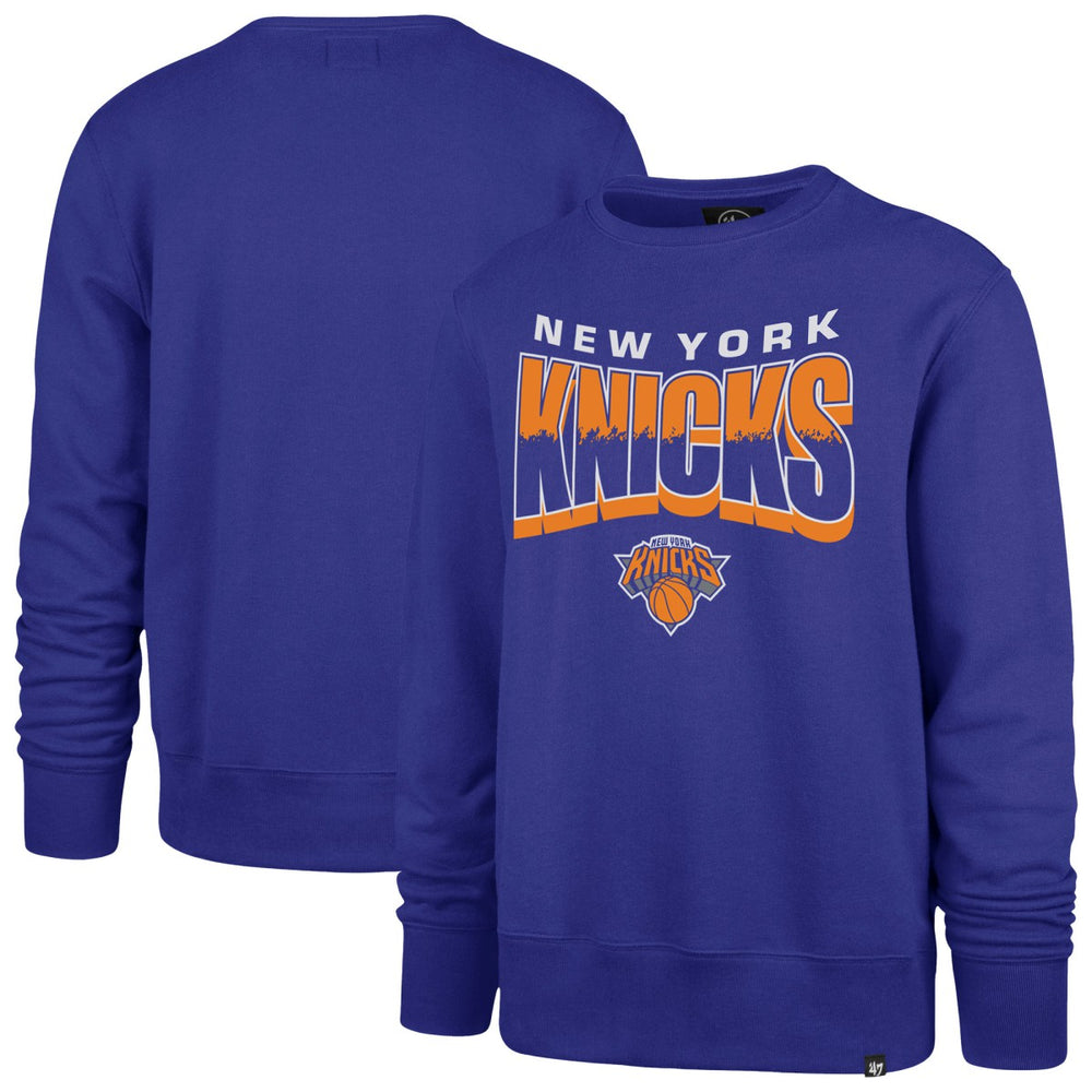 47 brand New York Knicks '47 Unisex Brush By Headline Crewneck Sweatshirt Blue
