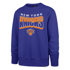 47 brand New York Knicks '47 Unisex Brush By Headline Crewneck Sweatshirt Blue
