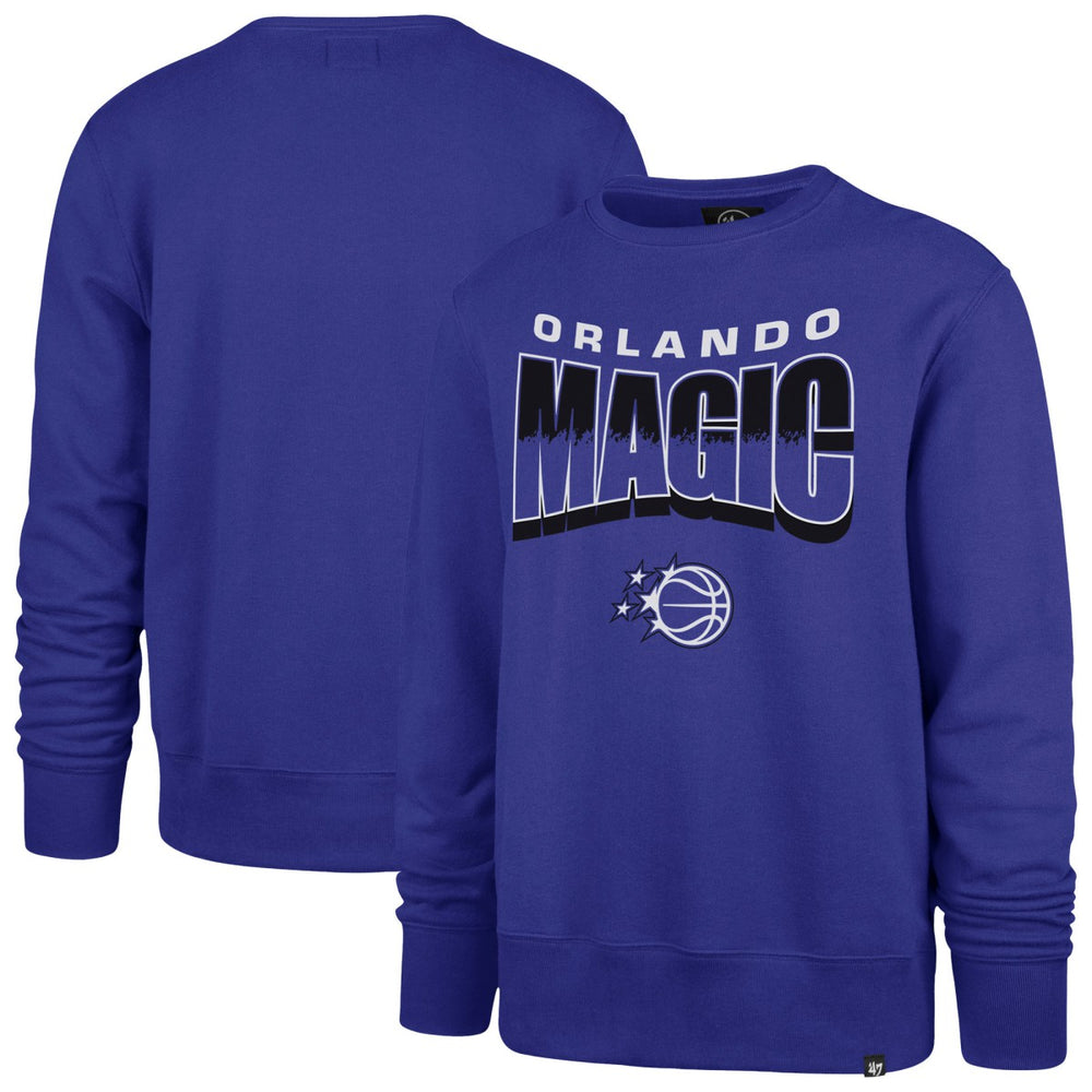 47 brand Orlando Magic '47 Unisex Brush By Headline Crewneck Sweatshirt Blue