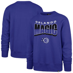 47 brand Orlando Magic '47 Unisex Brush By Headline Crewneck Sweatshirt Blue