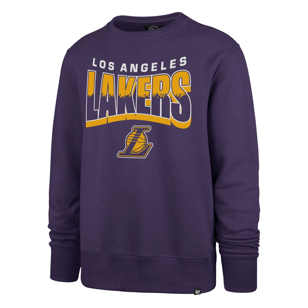 47 brand Los Angeles Lakers '47 Unisex Brush By Headline Crewneck Sweatshirt Purple