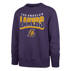 47 brand Los Angeles Lakers '47 Unisex Brush By Headline Crewneck Sweatshirt Purple