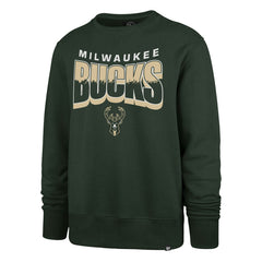 47 brand Milwaukee Bucks '47 Unisex Brush By Headline Crewneck Sweatshirt Hunter Green