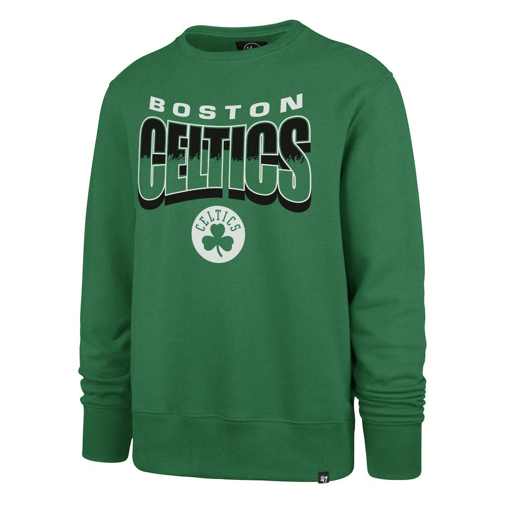 47 brand Boston Celtics '47 Unisex Brush By Headline Crewneck Sweatshirt Kelly Green