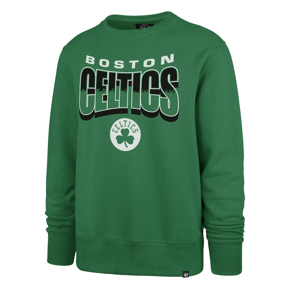 47 brand Boston Celtics '47 Unisex Brush By Headline Crewneck Sweatshirt Kelly Green