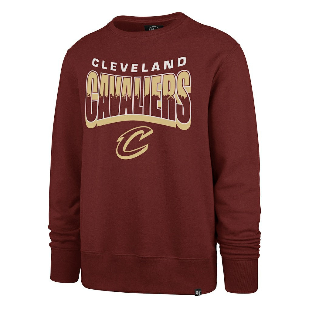 47 brand Cleveland Cavaliers '47 Unisex Brush By Headline Crewneck Sweatshirt Wine