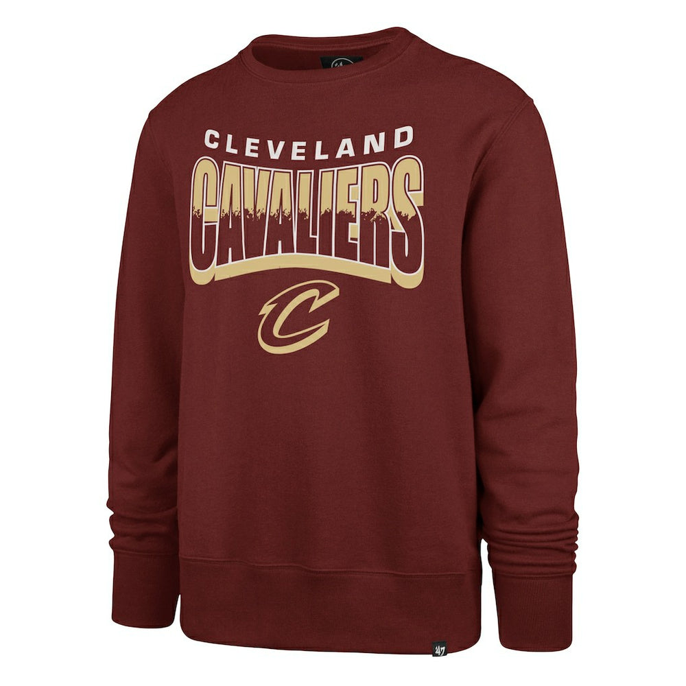 47 brand Cleveland Cavaliers '47 Unisex Brush By Headline Crewneck Sweatshirt Wine