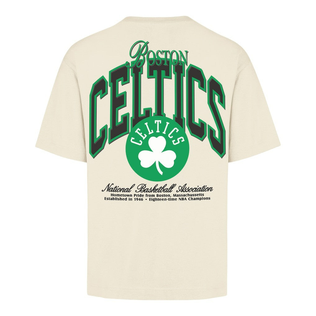 47 brand Boston Celtics '47 Unisex Crossover Collection Foundation Pocket T-Shirt Cream