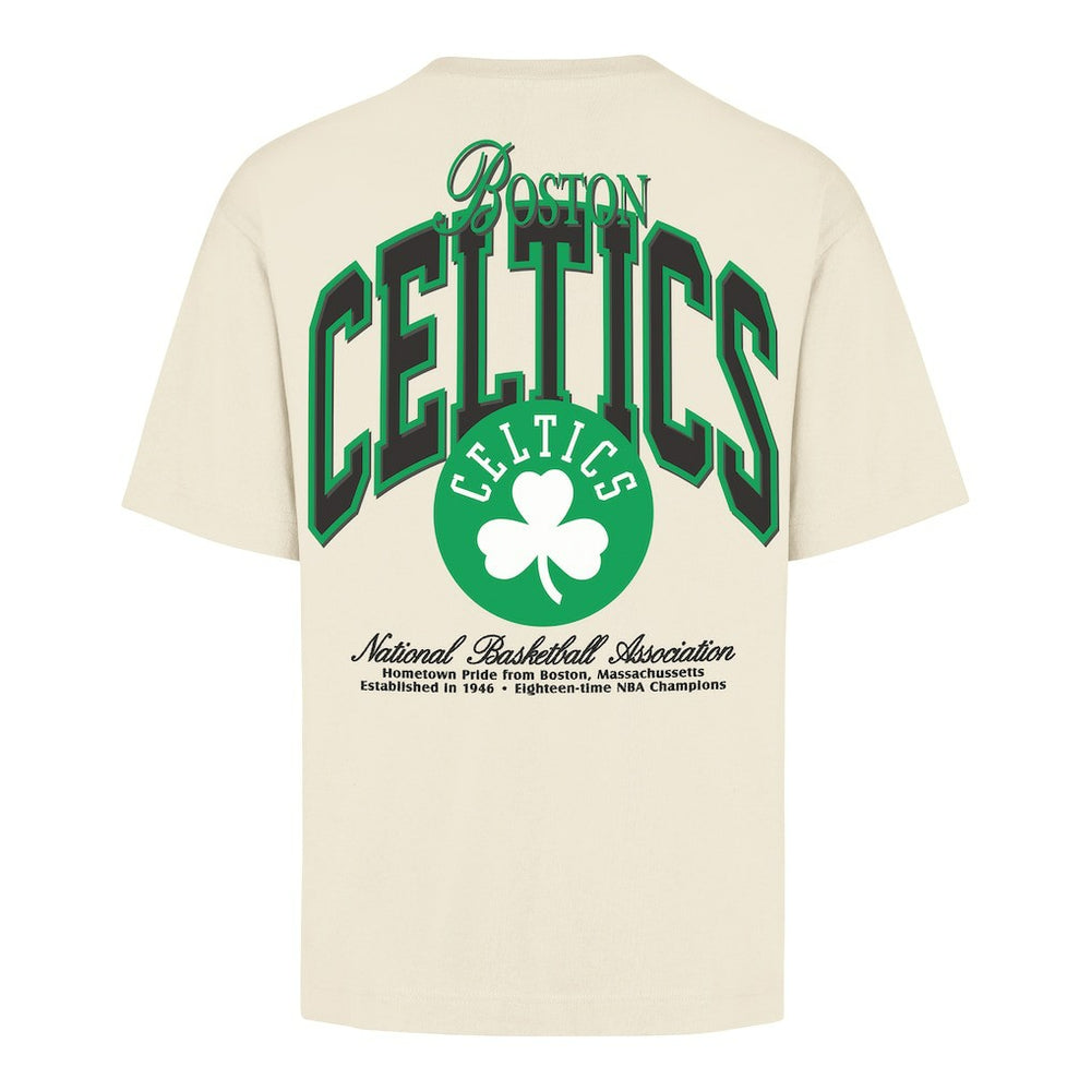 47 brand Boston Celtics '47 Unisex Crossover Collection Foundation Pocket T-Shirt Cream