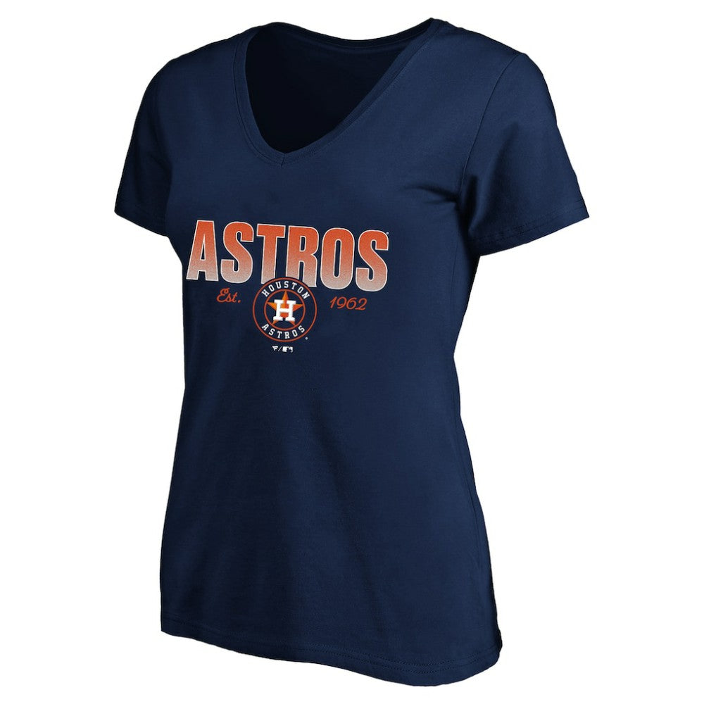 Houston Astros Profile Women's Plus Size Wordmark V-Neck T-Shirt Near Me