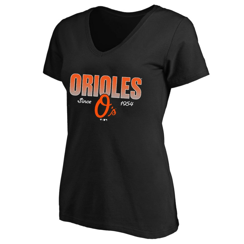 Baltimore Orioles Profile Women's Plus Size Wordmark V-Neck T-Shirt Online