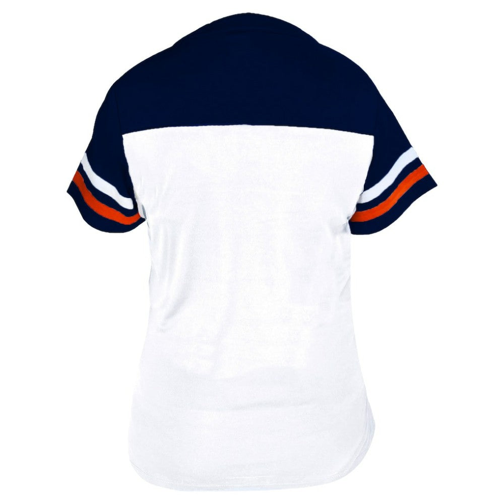 Houston Astros Profile Women's Plus Size Two-Stripe V-Neck T-Shirt Online