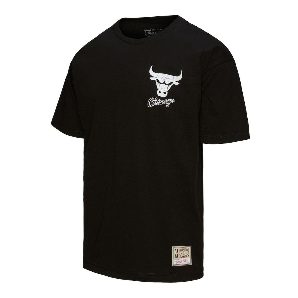Mitchell & Ness Chicago Bulls Hardwood Classics Overlap T-Shirt Black