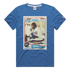 Lawrence Taylor New York Giants Homage Unisex NFL Topps Trading Card Tri-Blend T-Shirt - Royal - NFL