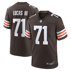 Cornelius Lucas Cleveland Browns Team Game Jersey - Brown - Nike