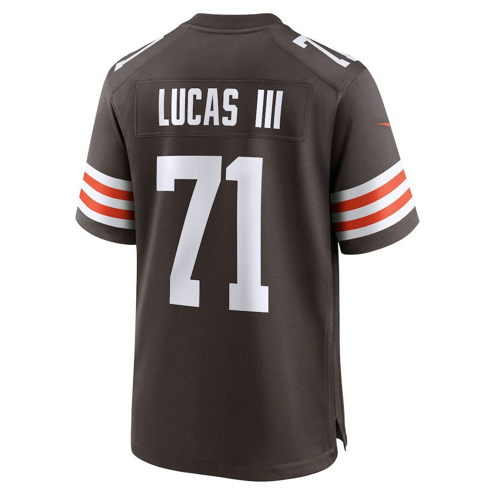 Cornelius Lucas Cleveland Browns Team Game Jersey - Brown - Nike
