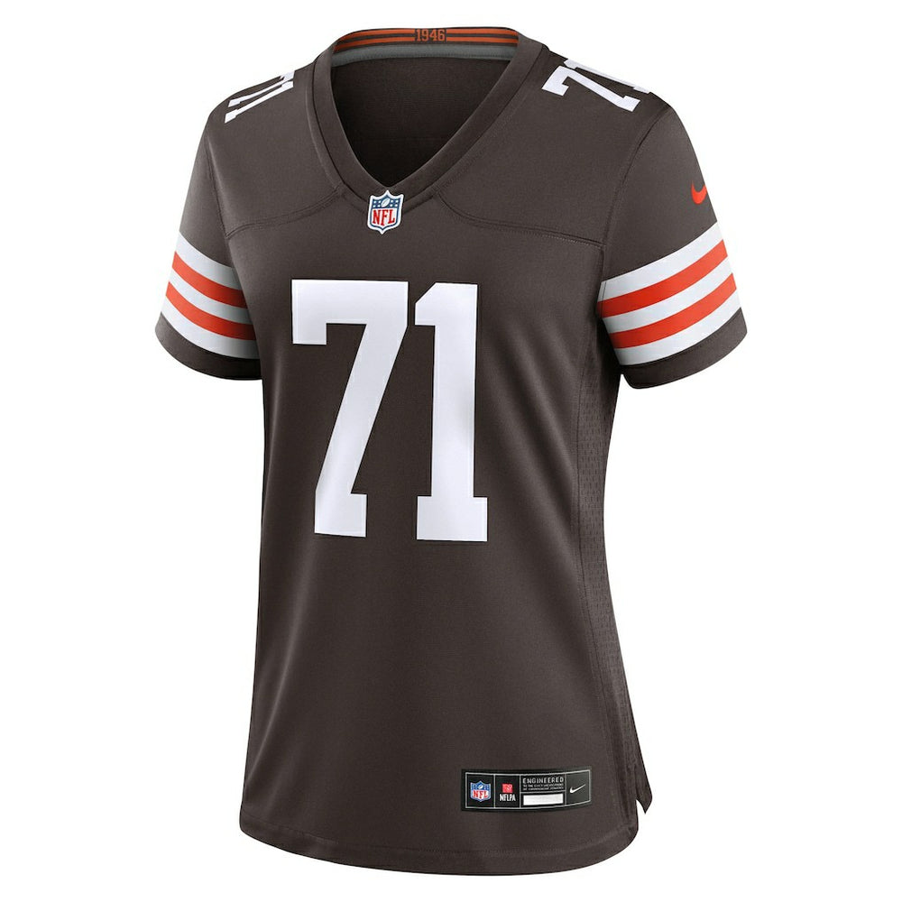Cornelius Lucas Cleveland Browns Women's Team Game Jersey - Brown - Nike