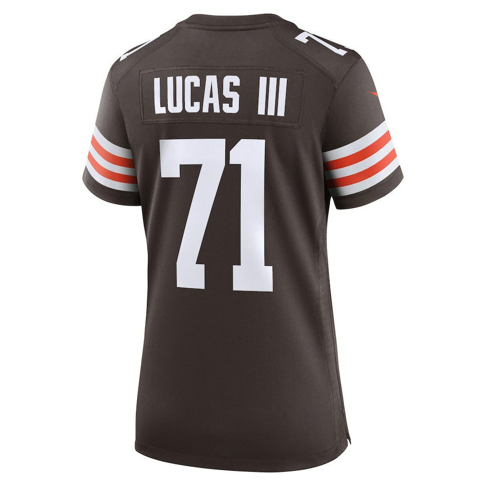 Cornelius Lucas Cleveland Browns Women's Team Game Jersey - Brown - Nike